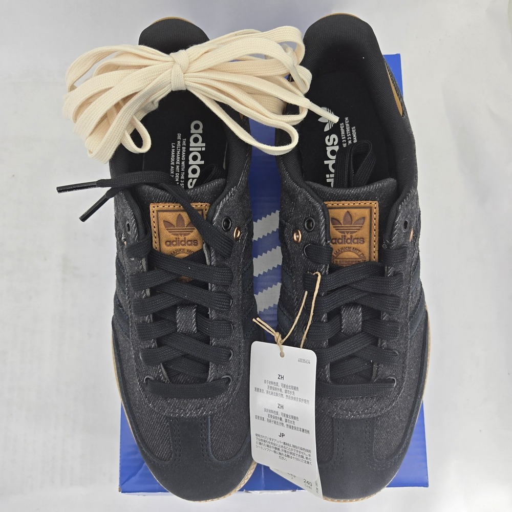 Adidas Samba OG Black Denim Suede Gum Sole Sneakers IH6817 Mens 6.5 Women 7.5 - Picture 14 of 14